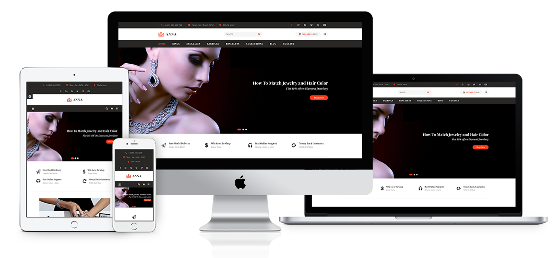 Anna - Handcrafted Jewelry PrestaShop Theme