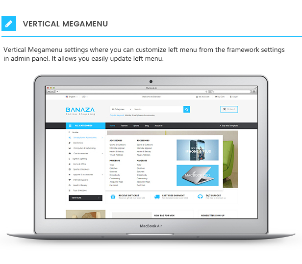 Banaza - Shopping SuperMarket Responsive PrestaShop 1.7 Theme