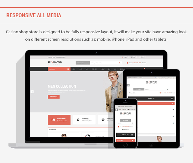 Casino - Minimal Shopping PrestaShop Theme