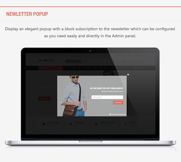 Casino - Minimal Shopping PrestaShop Theme
