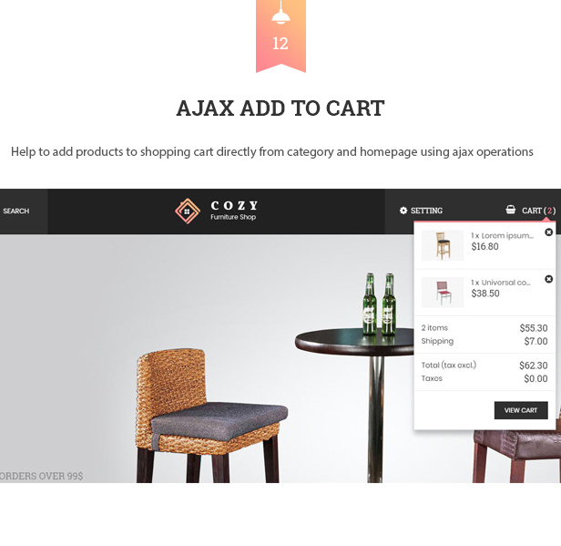 Cozy - Handmade Furniture PrestaShop Theme