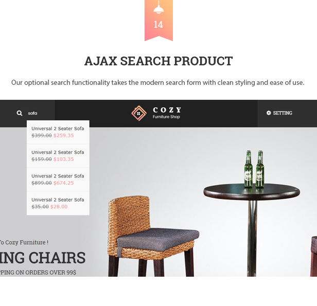 Cozy - Handmade Furniture PrestaShop Theme