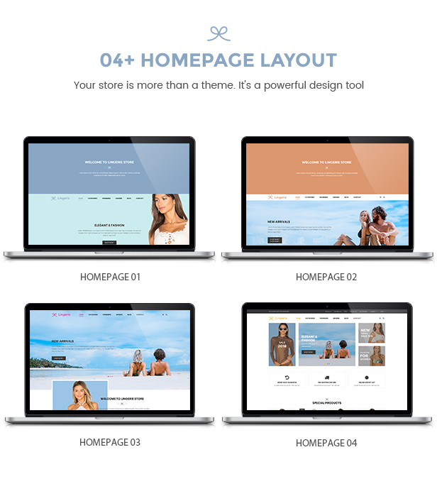 Lingerie Store - Beach Clothing PrestaShop Theme