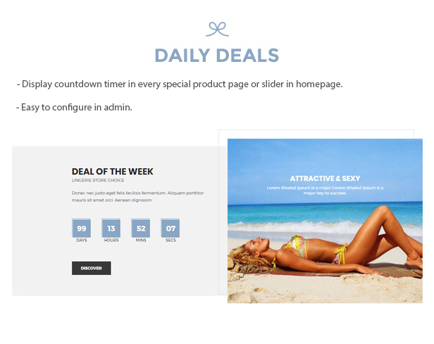 Lingerie Store - Beach Clothing PrestaShop Theme