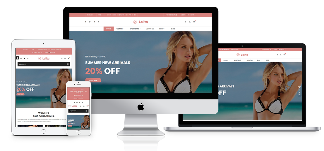 Lolita - Lingerie & Bikini PrestaShop Theme