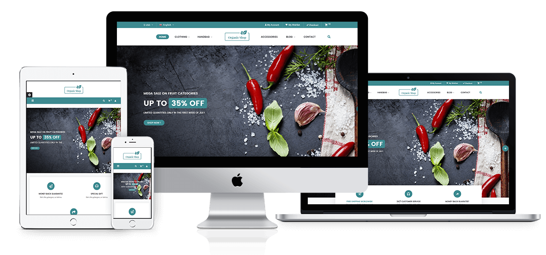 Organic Shop - Fresh Fruits PrestaShop Theme