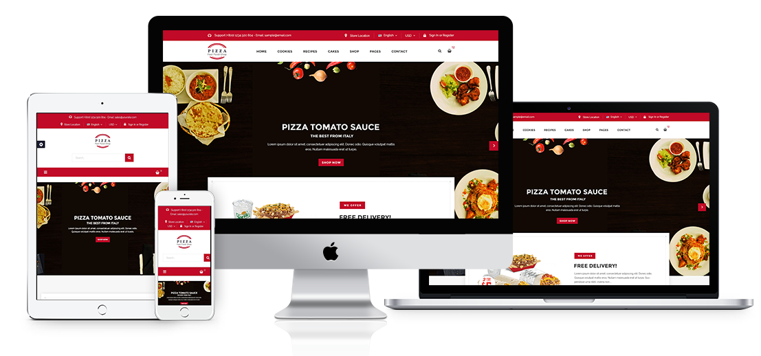 Pizza - Fast Food PrestaShop Theme