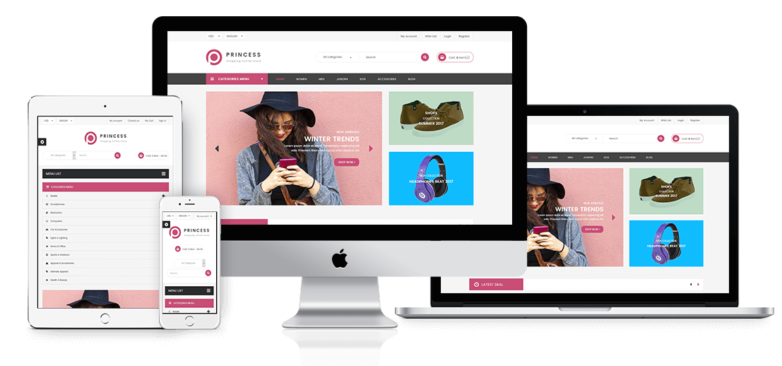 Princess - Minimalist Shopping PrestaShop Theme