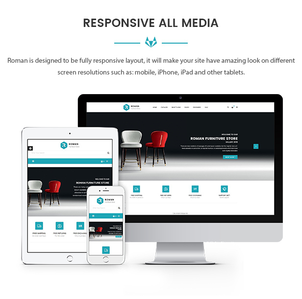 Roman - Interior Furniture PrestaShop Theme