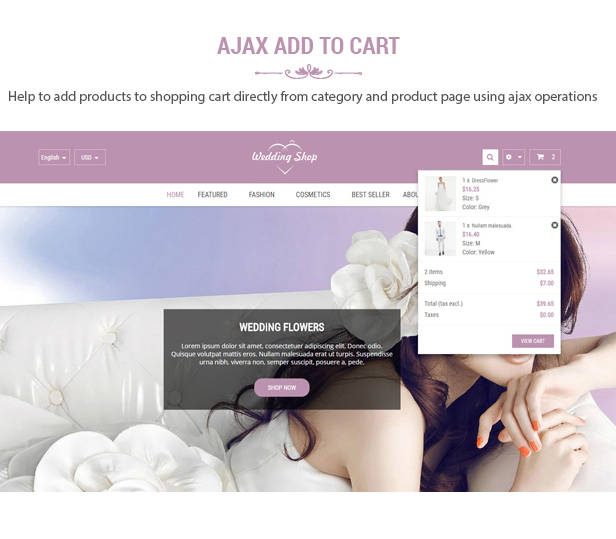 Wedding Shop - Love Paradise PrestaShop Theme