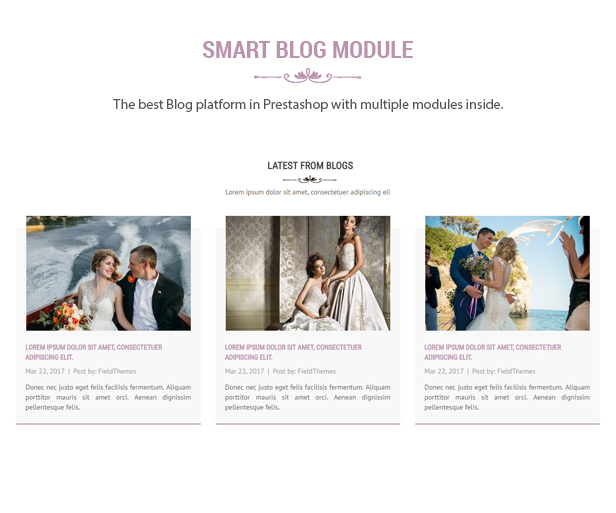 Wedding Shop - Love Paradise PrestaShop Theme